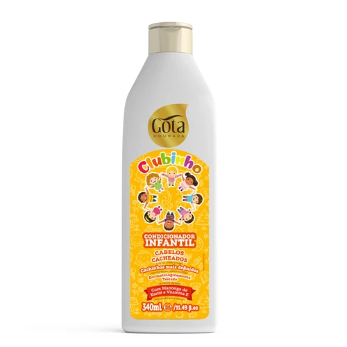 Gota Dourada Clubinho - Condicionador Para Cabelos Cacheados