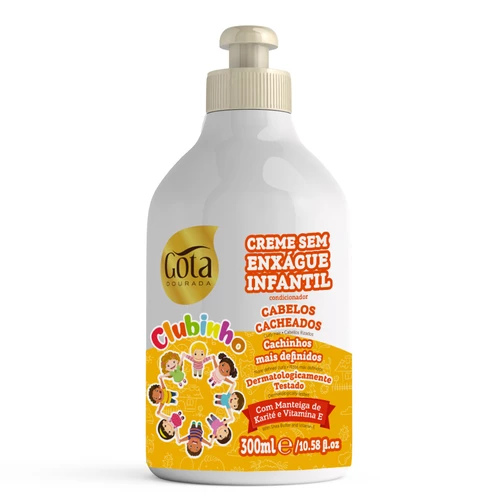 Gota Dourada Clubinho - Creme Sem Passar Por Água Para Crianças
