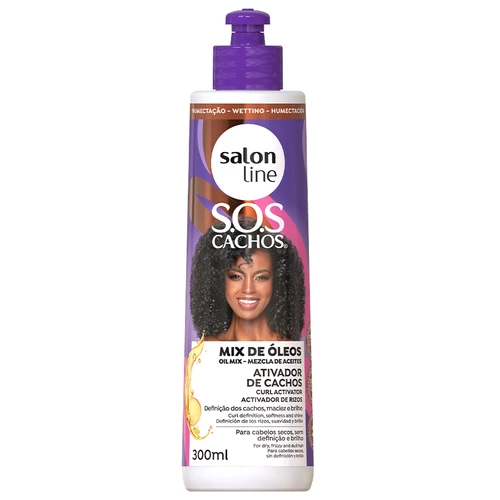 Salon Line Sos Cachos Mix De Óleos Ativador De Cachos