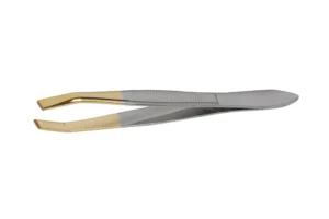 Pinça Reta Baruffaldi Dourada 8 cm