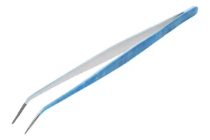 Pinça Aplicadora Extensões Pestanas Baruffaldi Curva Azul