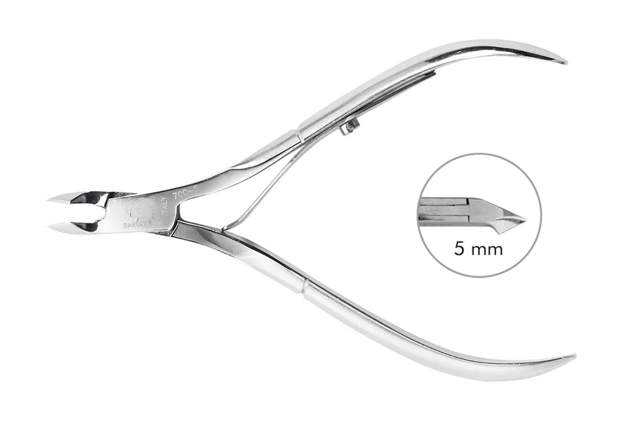 Alicate Cutículas Baruffaldi Inox 10 cm - 5 mm