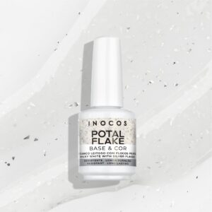Potal Flake INOCOS Branco Leitoso com Flocos Prata