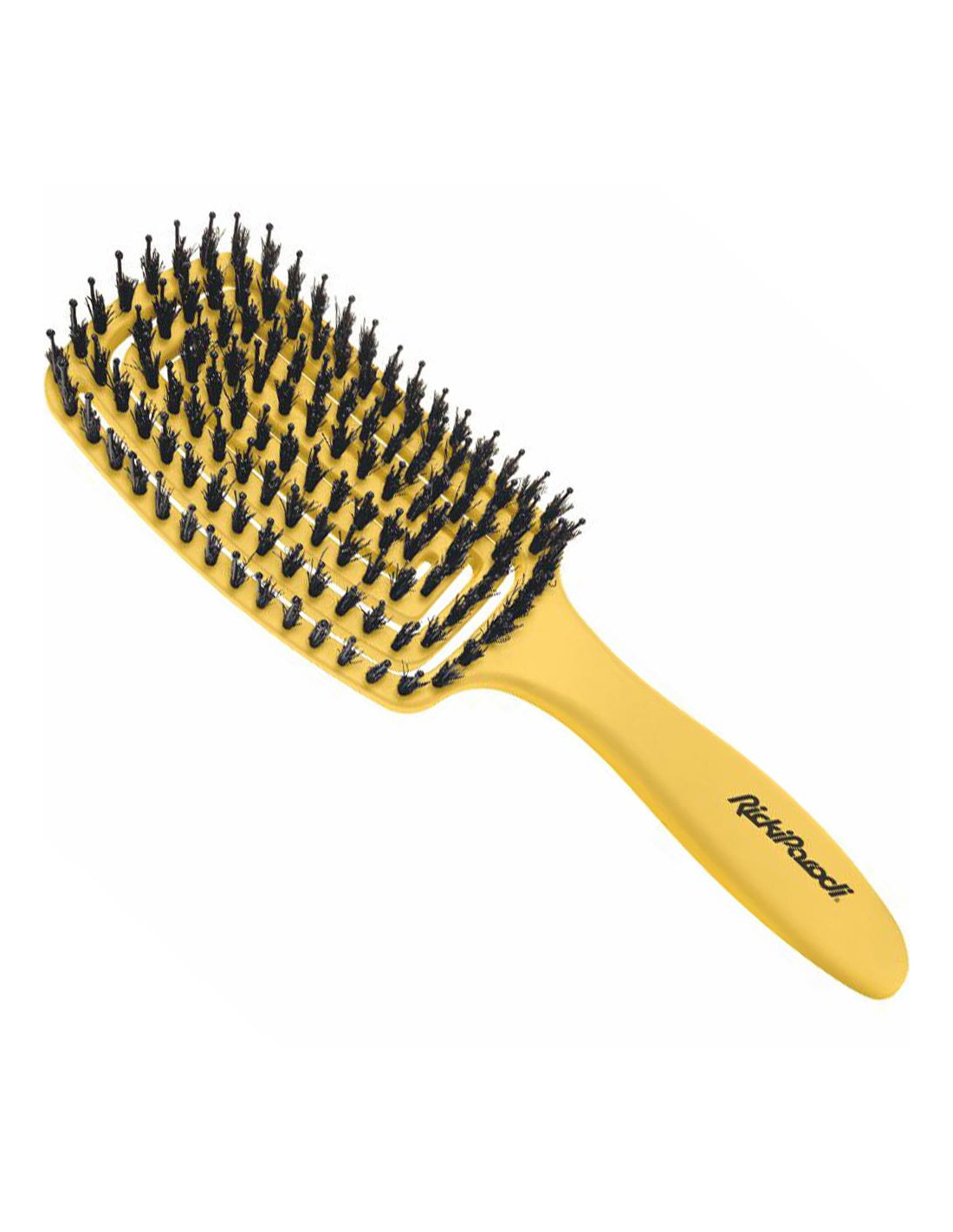 Escova Cabelo Côncava RickiParodi Spiral Biodegradável Dourada Retangular Larga