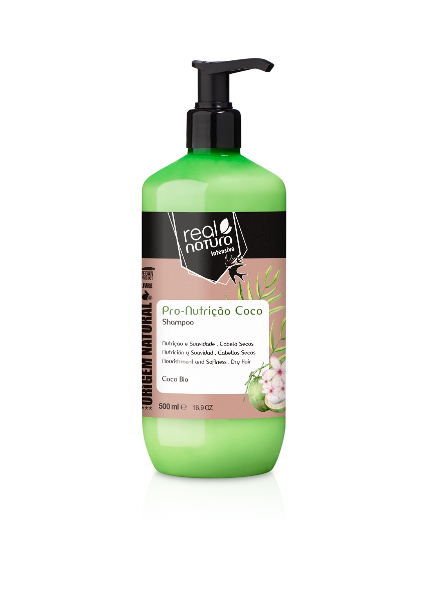 Real Natura Pro-Nutrição Extra Coco Shampoo Sem Sal 500ml