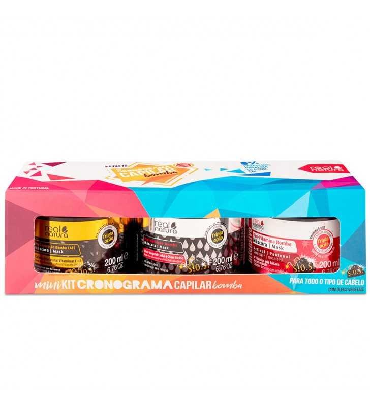 Kit Mini Cronograma Capilar 200ml – Real Natura