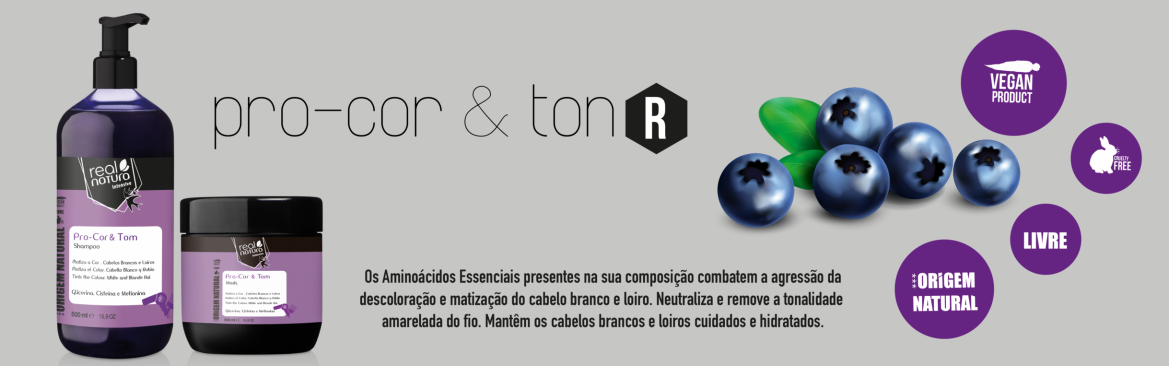 Real Natura Máscara Pro-Cor E Tom Matizante