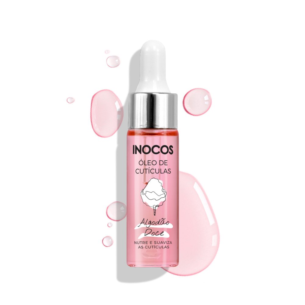 Óleo de Cutículas INOCOS de Algodão Doce