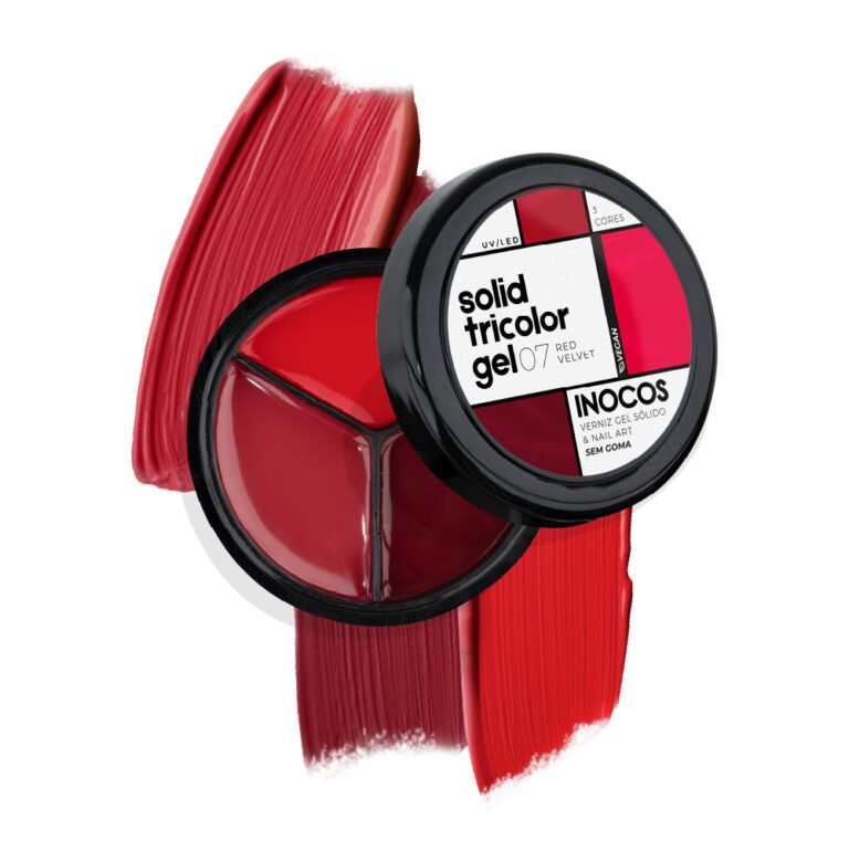 Gel Tricolor Sólido INOCOS 07 Vermelho Veludo