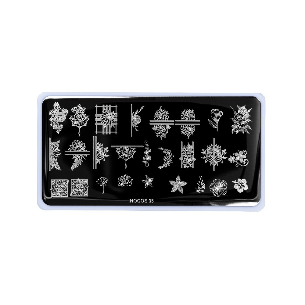 Placa de Carimbos INOCOS 05 Chic Flower