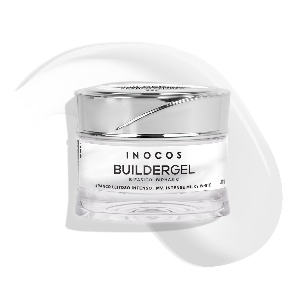 Builder Gel INOCOS Branco Leitoso Intenso de Média Viscosidade 30g