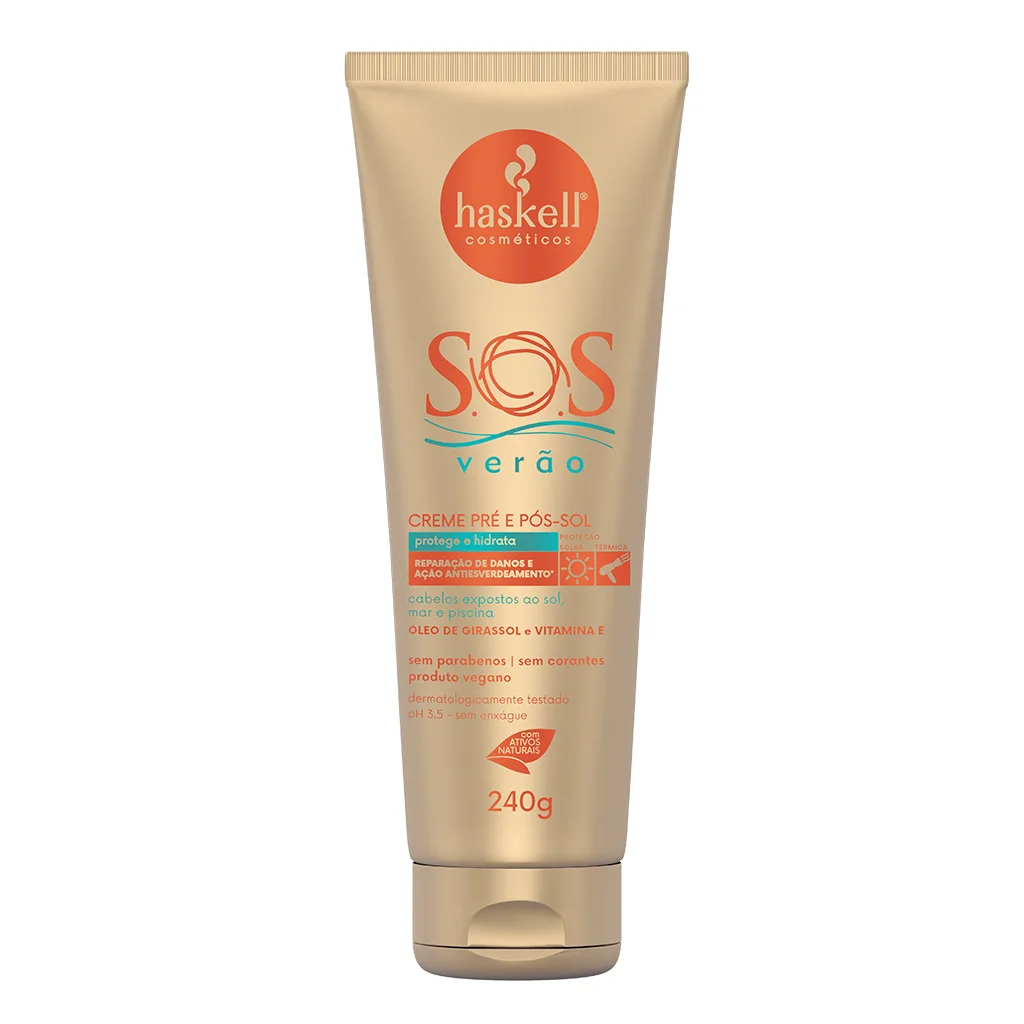SOS Verão Creme 4 em 1 Pré e Pós Sol 240ml