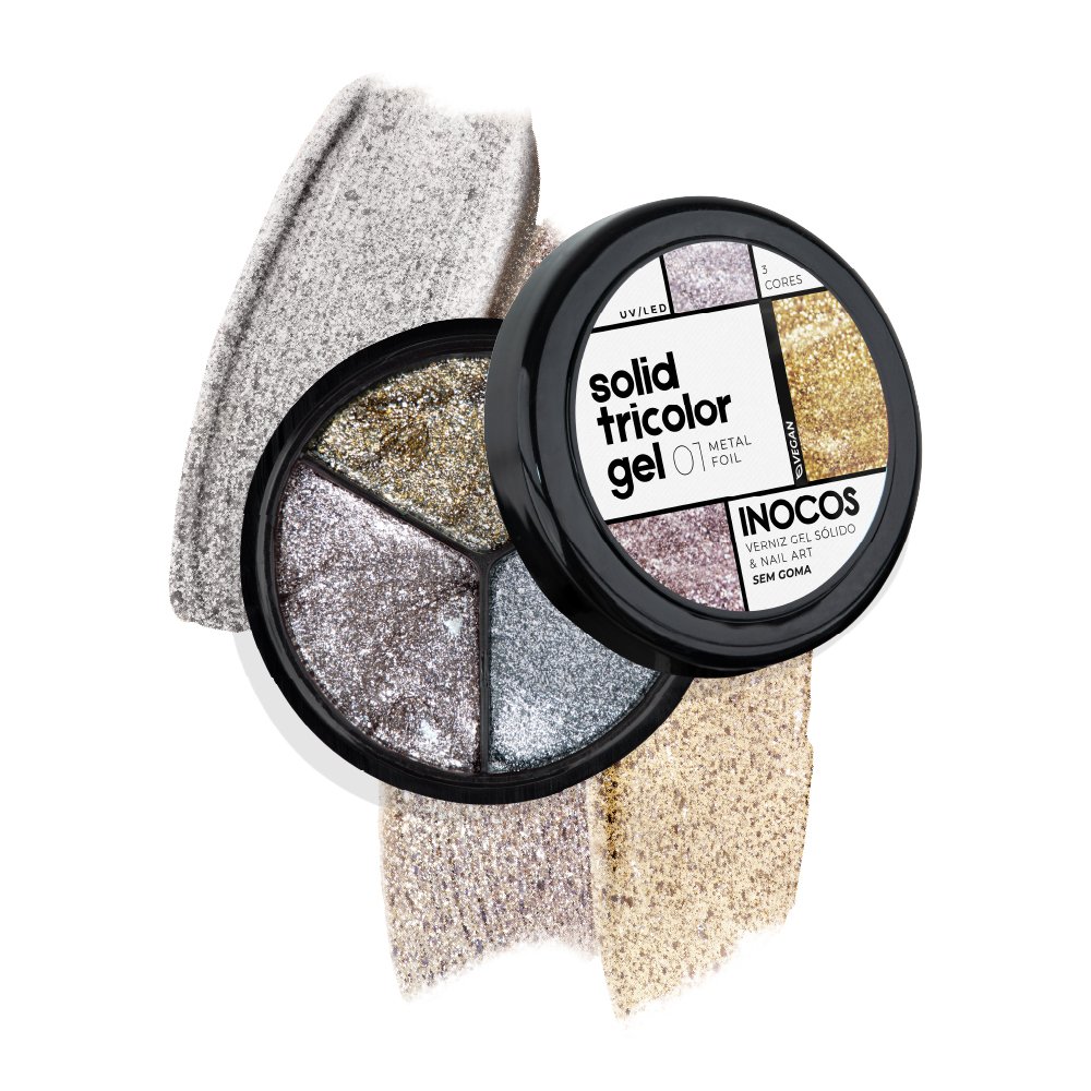 Solid Tricolor Gel INOCOS 01 Metal Foil