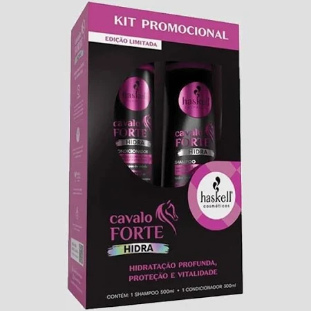 Pack Cavalo Forte Hidra Shampoo, Condicionador