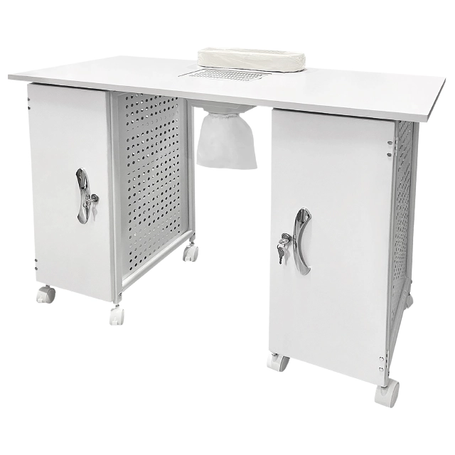 Mesa Manicure com Aspiração RickiParodi Pro 2 Módulos Branca