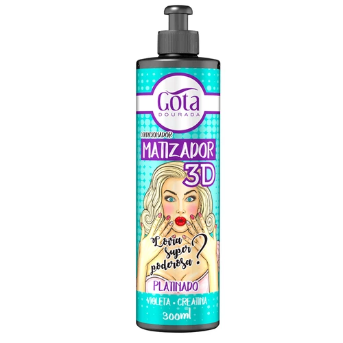 Gota Dourada Matizador 3D Platinado 300ml