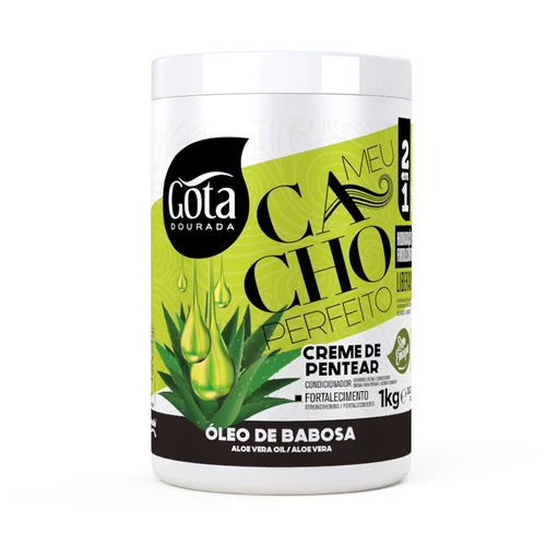 Gota Dourada Meu Cacho Perfeito Creme De Pentear Óleo Babosa