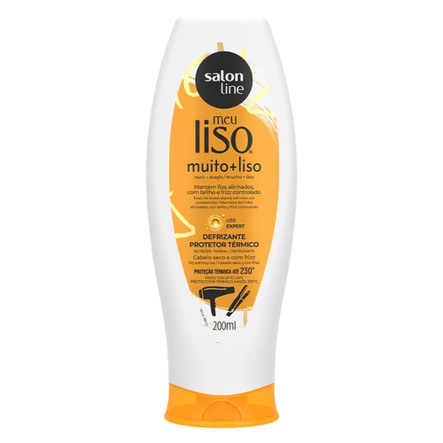 Salon Line Meu Liso Muito + Liso Desfrizante Protetor Térmico