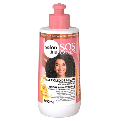 Salon Line Sos Cachos Mel E Óleo De Argan Creme De Pentear