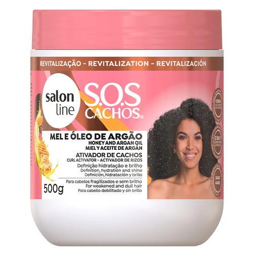 Salon Line Sos Cachos Mel E Óleo De Argan Ativador De Cachos (pote)