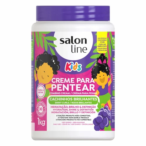 Salon Line Kids Cachinhos Brilhantes Creme Para Pentear