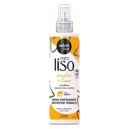 Salon Line Meu Liso Muito + Liso Spray Desfrizante Protetor Térmico