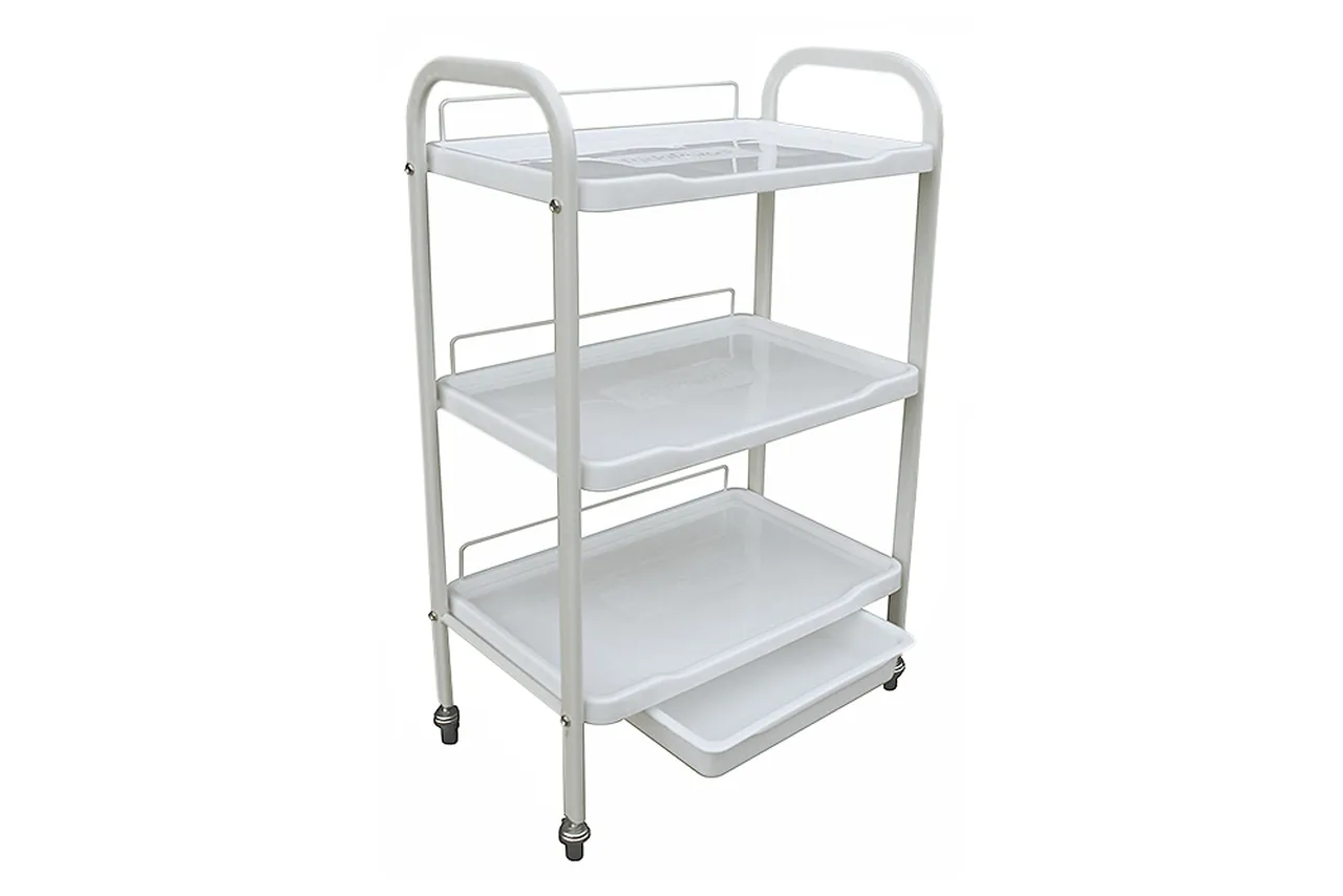 Mesa Ajudante Estética RickiParodi Pro Branca