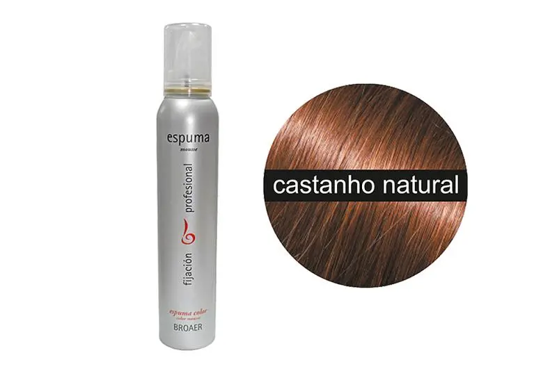 Espuma Broaer de Cor Castanho Natural 200ml