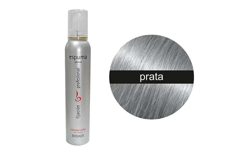 Espuma Broaer de Cor Prata 200ml