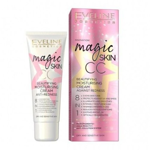 Eveline Creme Hidratante Anti Vermelhidão Magic Skin CC 8em1 – 50ml