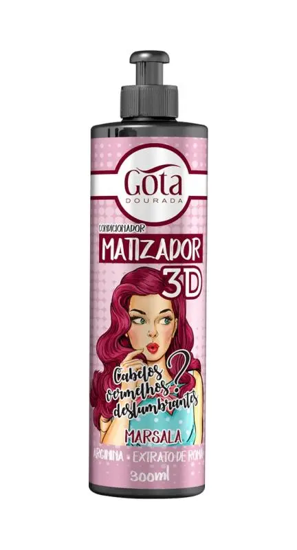 Gota Dourada Matizador 3D Marsala 300ml