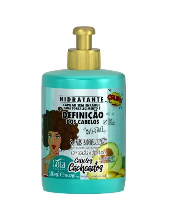 Gota Dourada Creme Pentear Fortalecimento Cacheados 320ml