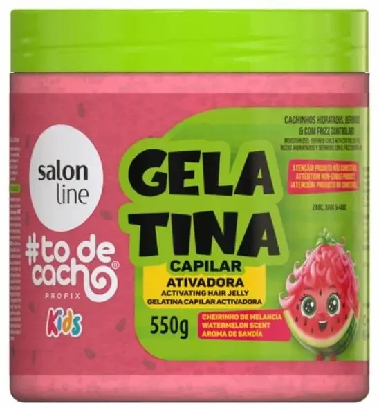 Salon Line #todecacho Gelatina Ativadora Kids Melancia 550g