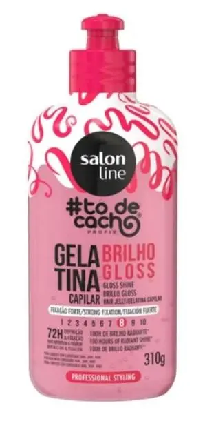 Salon Line #todecacho Gelatina Brilho Gloss Intenso Pro Styling 310g