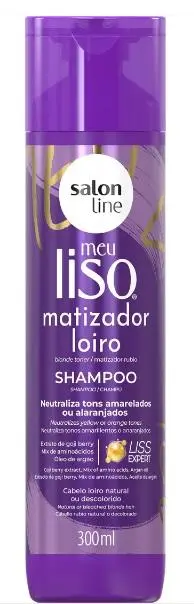 Salon Line Shampoo Meu Liso Matizador Loiro