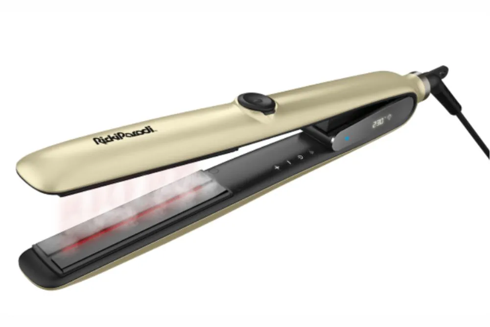 Prancha de Cabelo RickiParodi XRsteam Vapor Dourada 230ºC