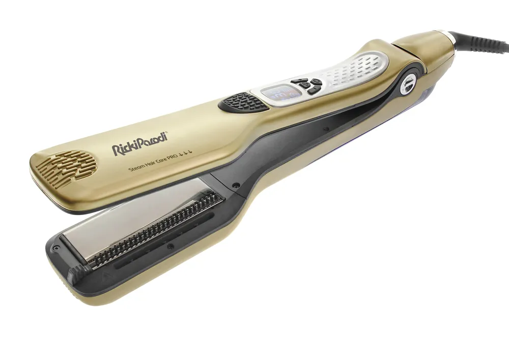 Prancha de Cabelo RickiParodi Vappro Vapor Dourada 230ºC