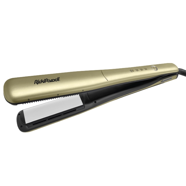 Prancha de Cabelo Vapor RickiParodi VapPro Slim Dourada 230ºC