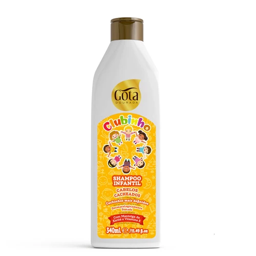 Gota Dourada Clubinho - Champô Para Cabelos Cacheados