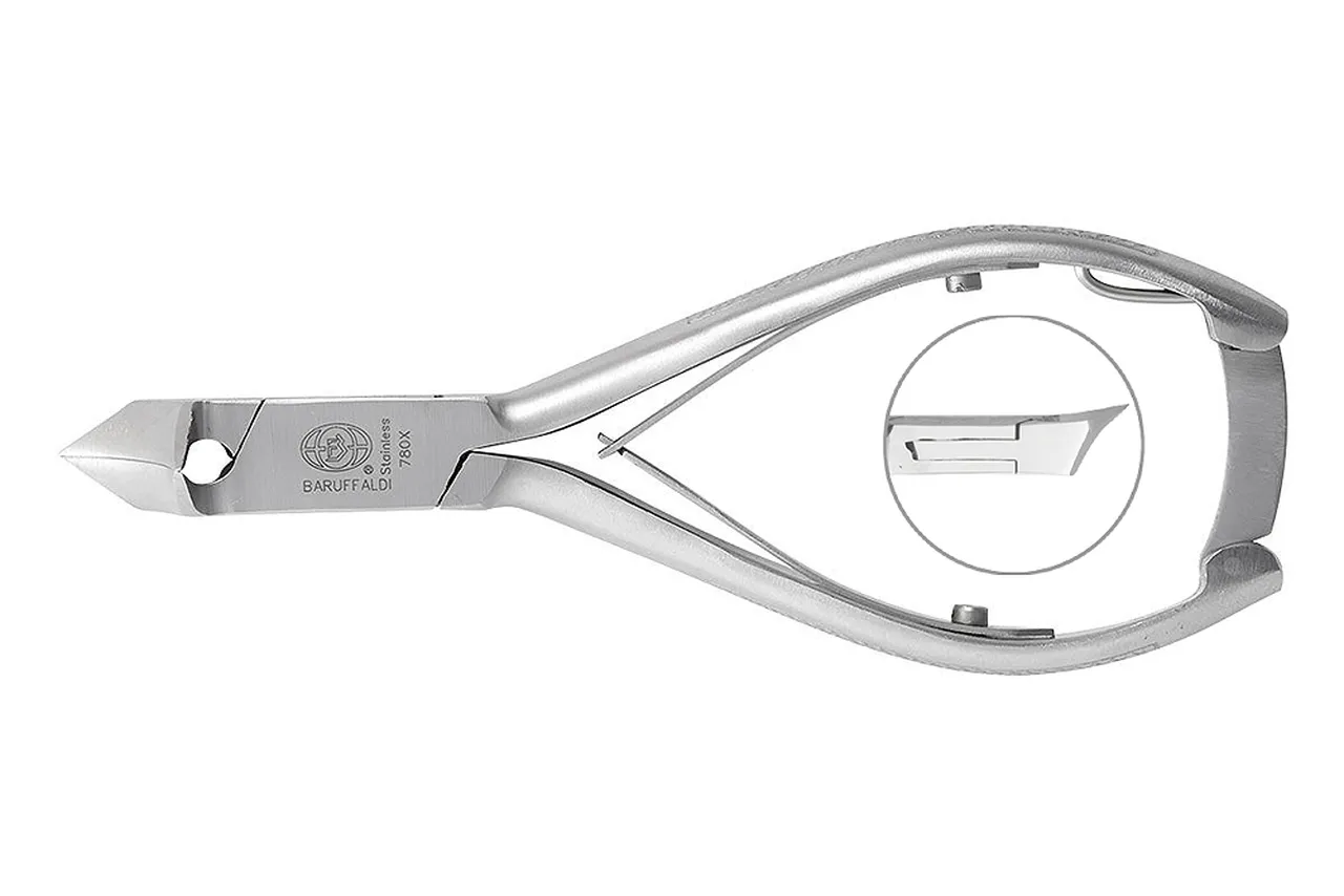 Alicate Unhas Baruffaldi 1/2 Lua Inox 14 cm