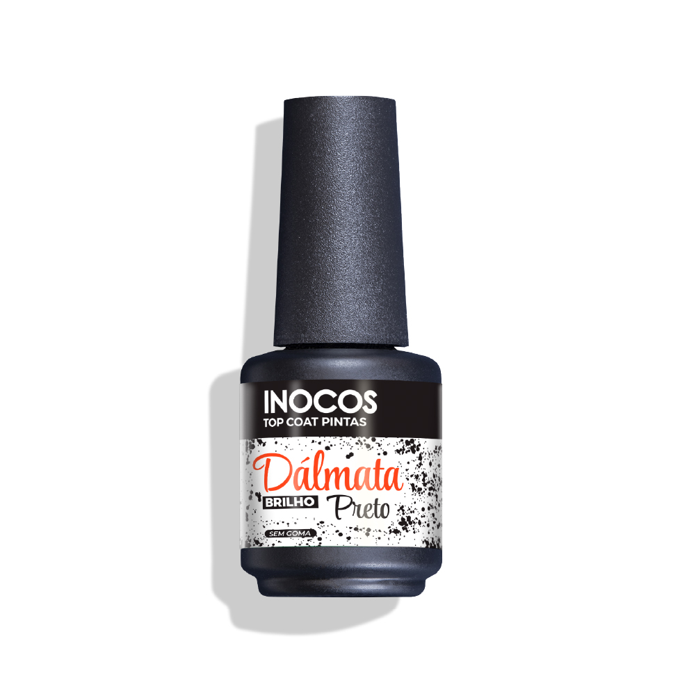 Top Coat INOCOS Dálmata Preto Brilho