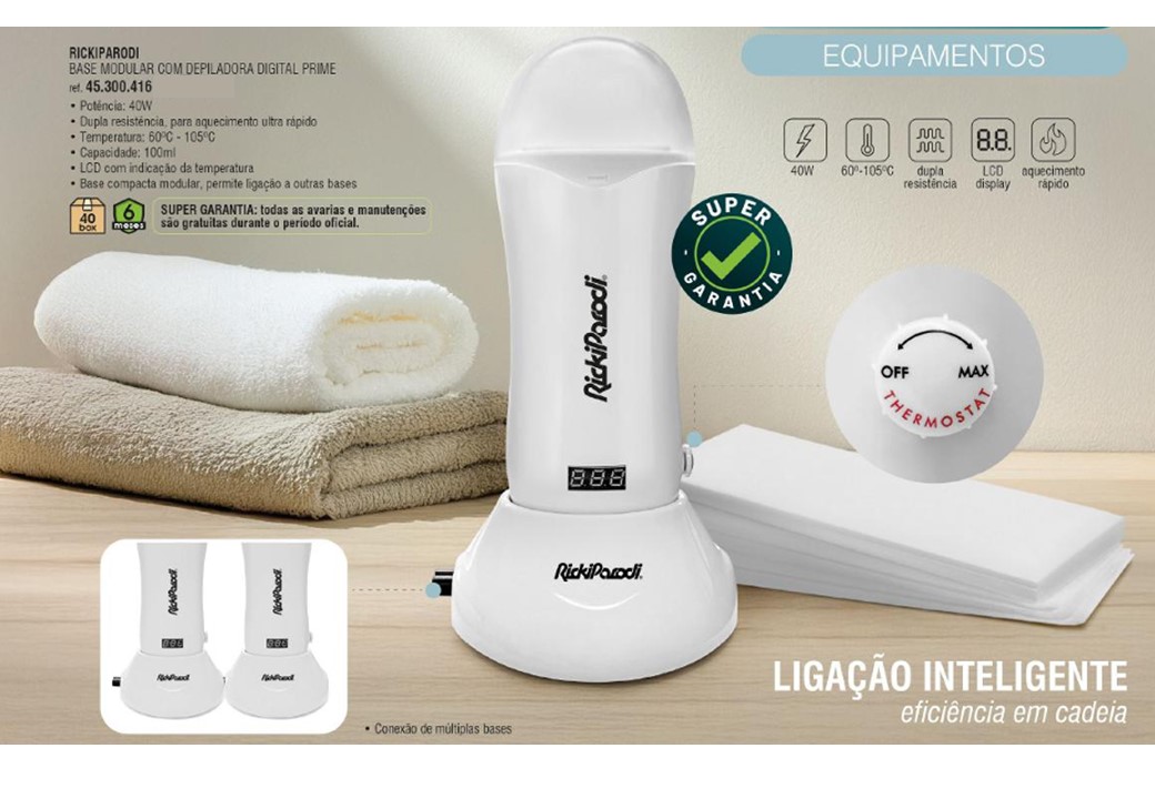 Depiladora Digital com Base Modular RickiParodi Prime