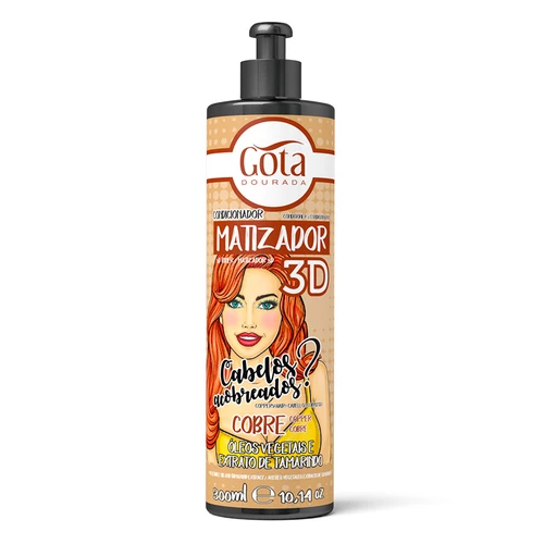 Gota Dourada Matizador 3D Cobre 300ml