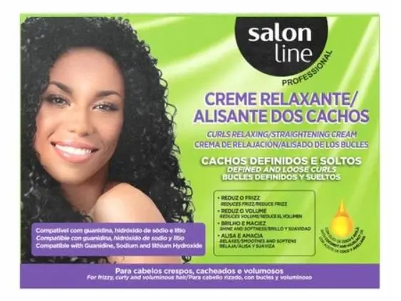 Salon Line Creme Relax Cachos Defenidos e Soltos Coco e Avelã 200g
