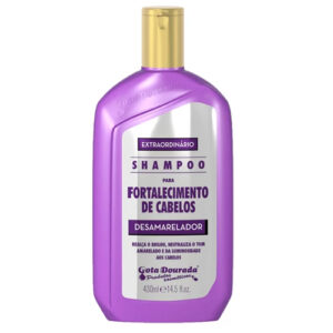 Gota Dourada Shampoo Fortalecimento Desamarelador 430ml