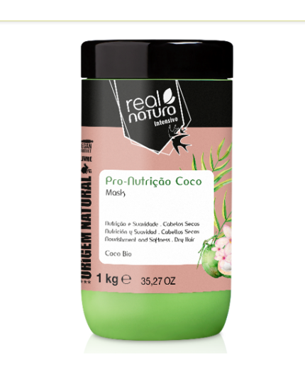 MÁSCARA SEM SAL PRO-NUTRIÇÃO COCO