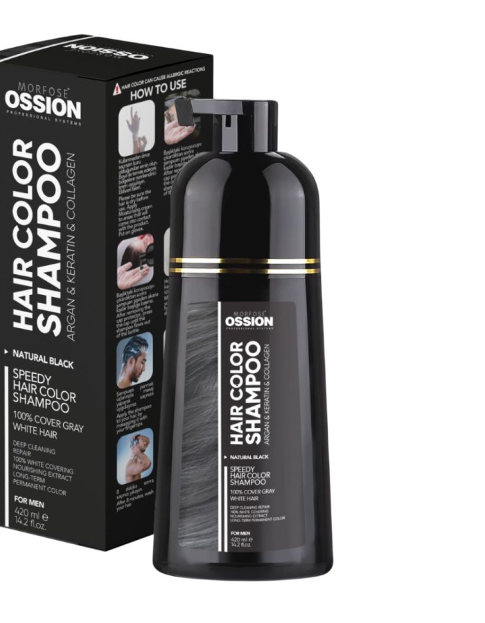 Champô Capilar com Cor Morfose Ossion Hair Color com Argão e Queratina 420ml