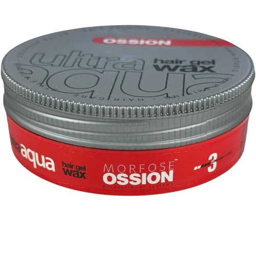 Ossion-Hair-Wax-Gel-Ultra-Aqua-Red-175ml-Forca-3 Ossion-Hair-Wax-Gel-Ultra-Aqua-Red-175ml-Forca-3