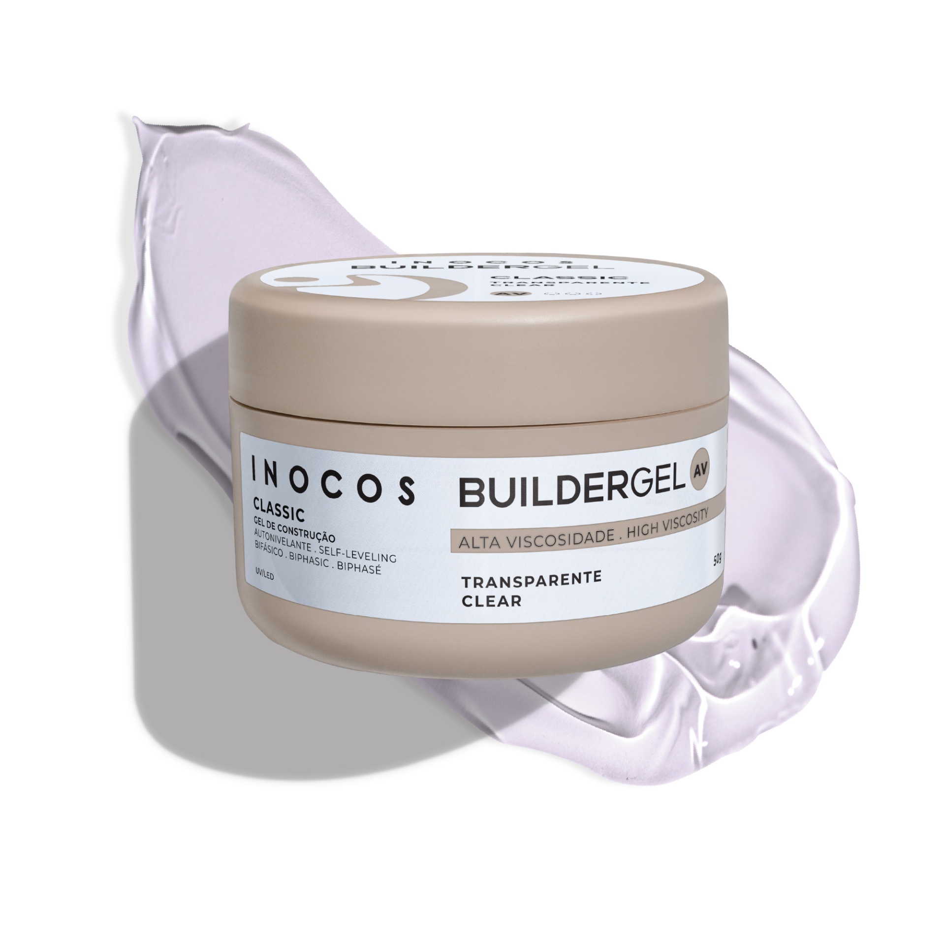 Builder Gel Classic INOCOS Transparente de Alta Viscosidade 50g