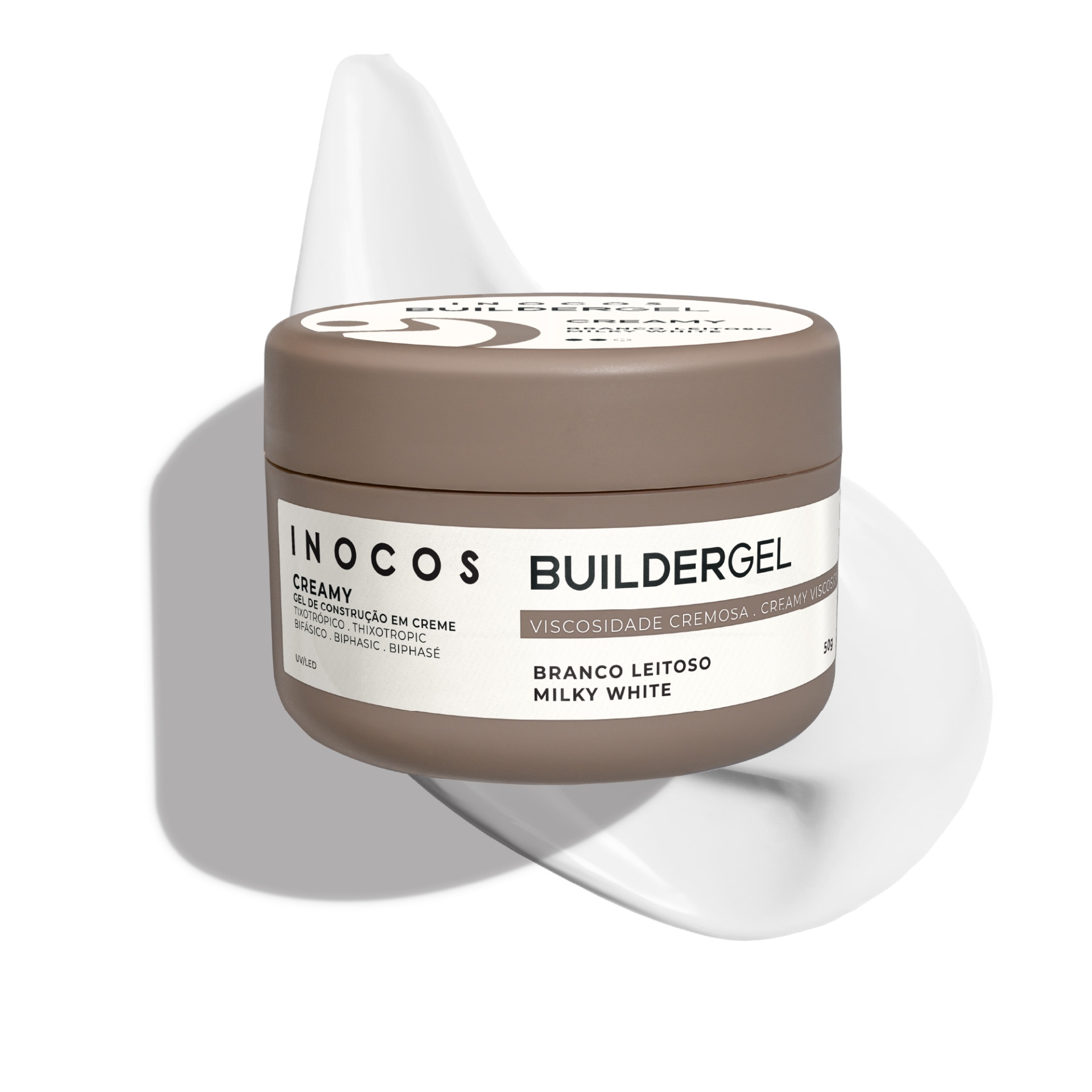Builder Gel Creamy INOCOS Branco Leitoso 50g